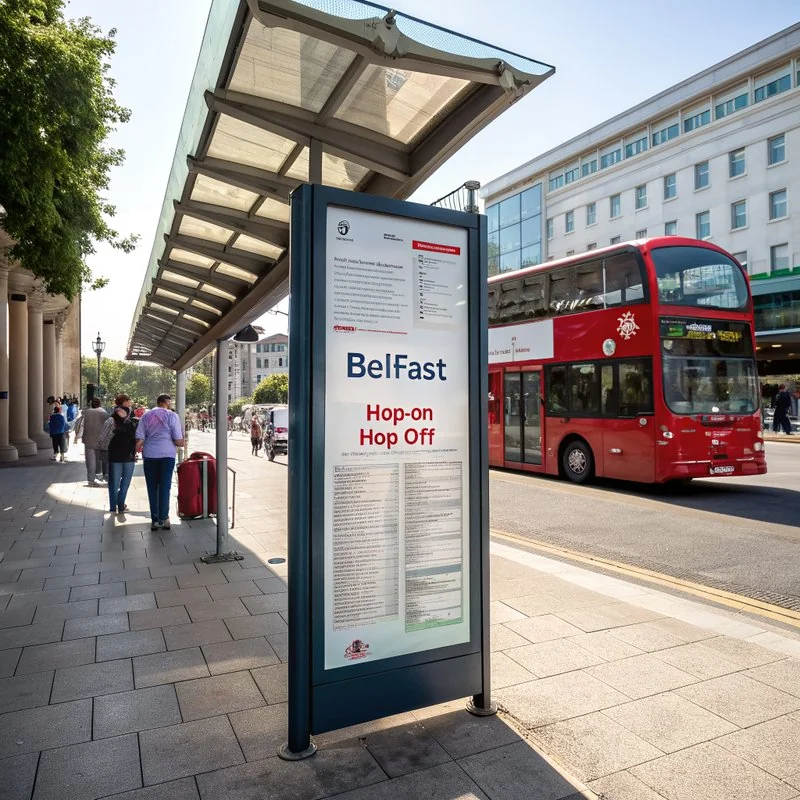 Hop-on hop-off Belfast bus schedule and timetable
